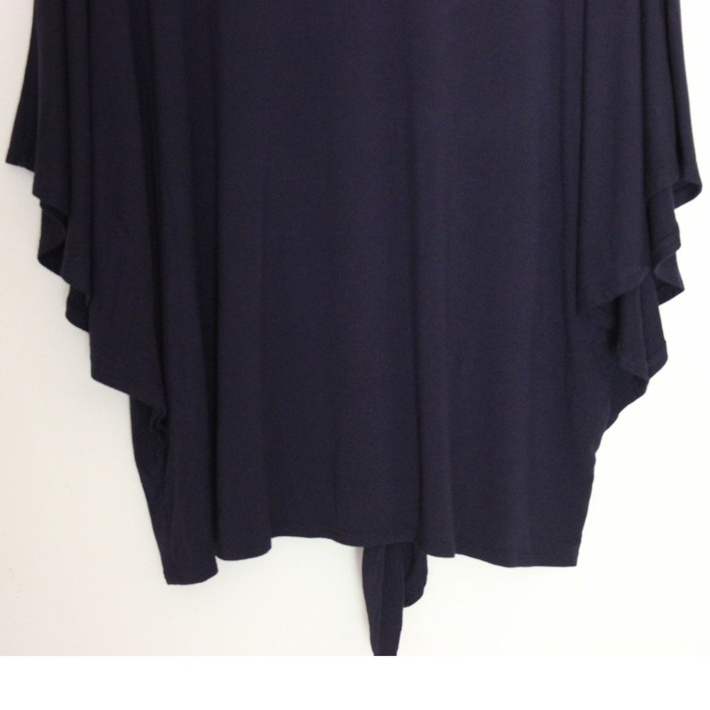 NWOT Plus Democracy Navy Embroidered Top Size 1X - Picture 7 of 9